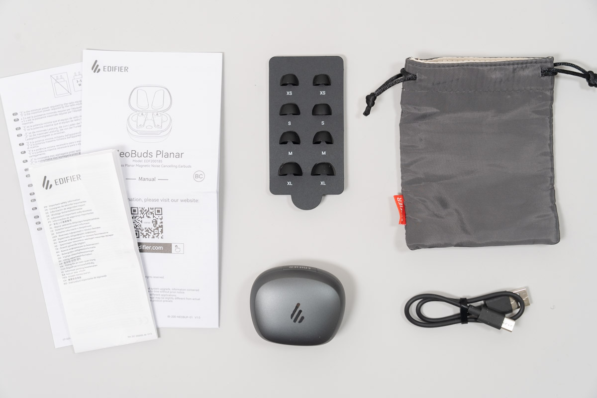 Edifier NeoBuds Planarの同梱物