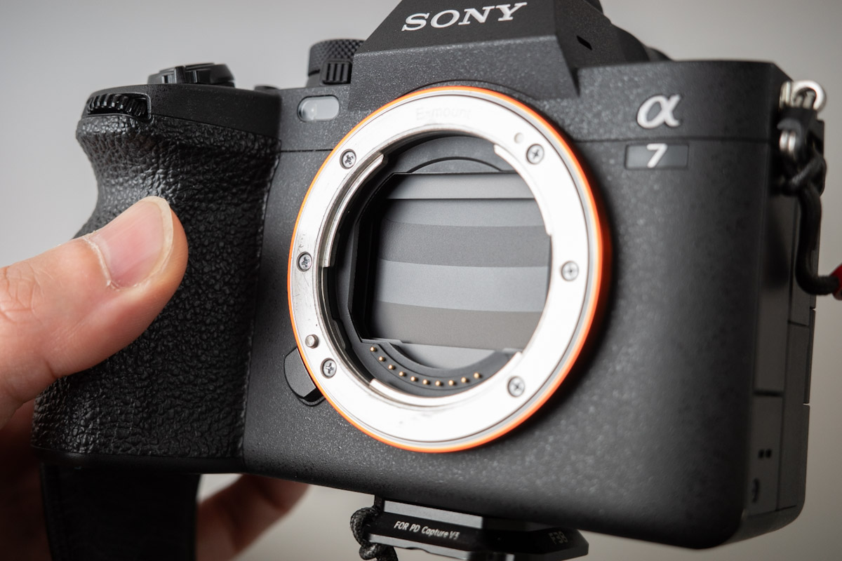 α7Ⅳの「電源OFF時のシャッター」をONにした状態