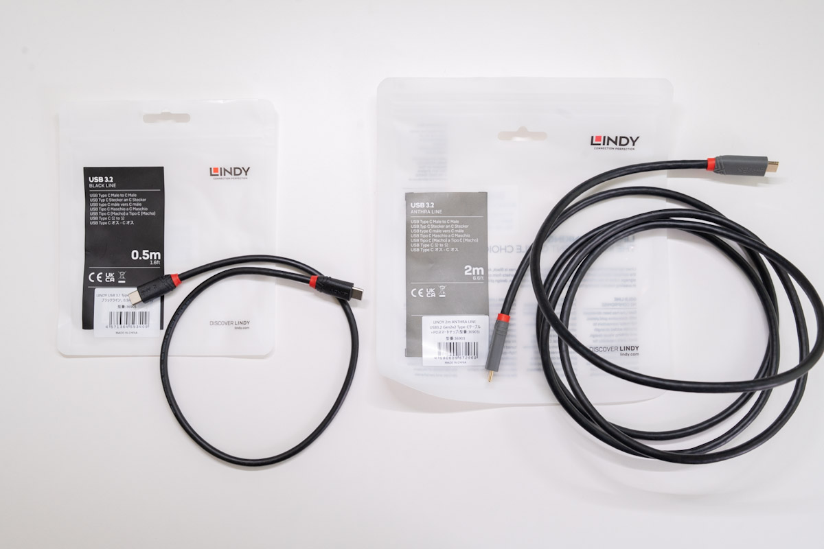 LINDY USB3.2ケーブル