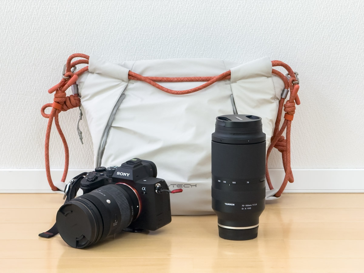 PGYTECH OneGo Rope Strap Bagとカメラとレンズ