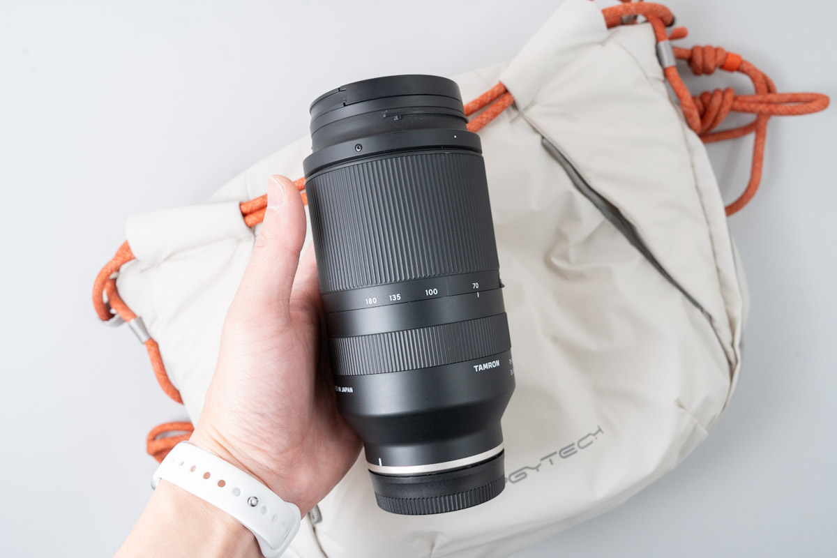PGYTECH OneGo Rope Strap BagとTAMRON 70-180mm f2.8