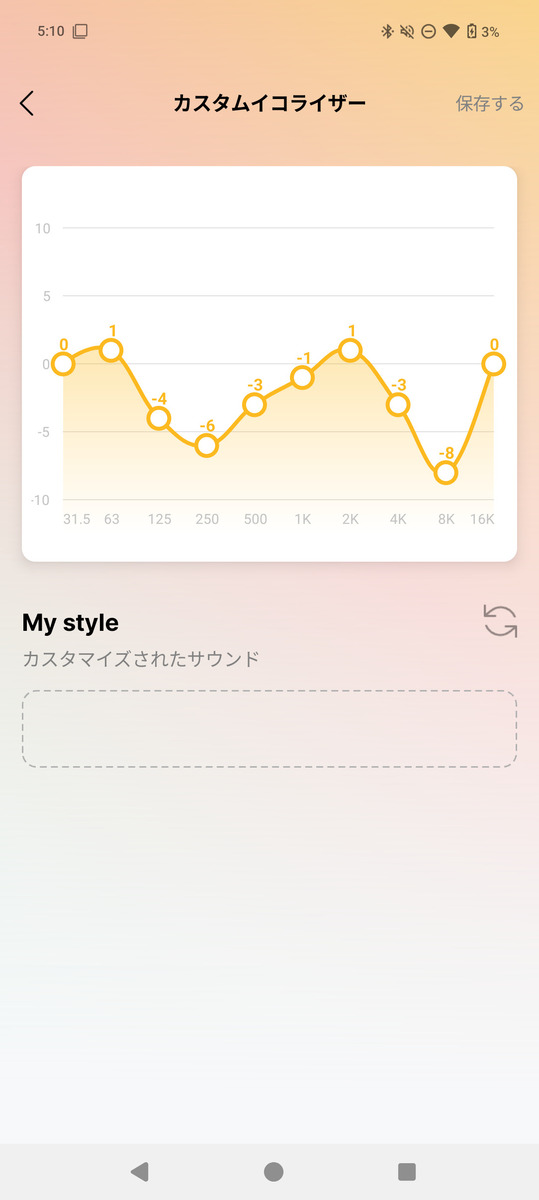 適応イコライザでカスタム