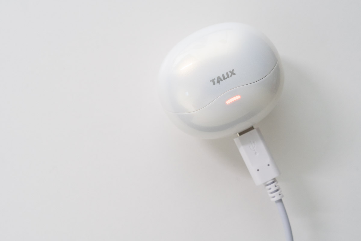 TALIX Ultra Open Earbuds X6はUSB-Cで充電