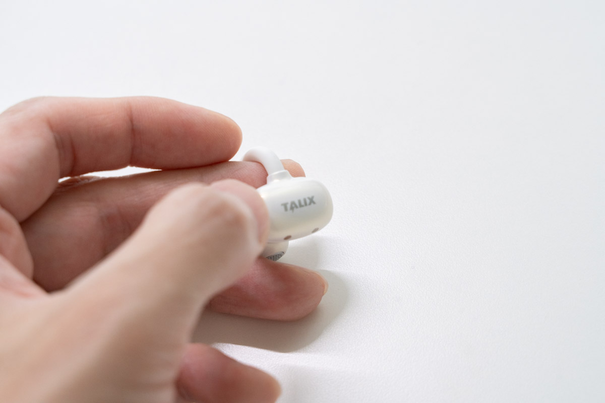 TALIX Ultra Open Earbuds X6のタッチ操作