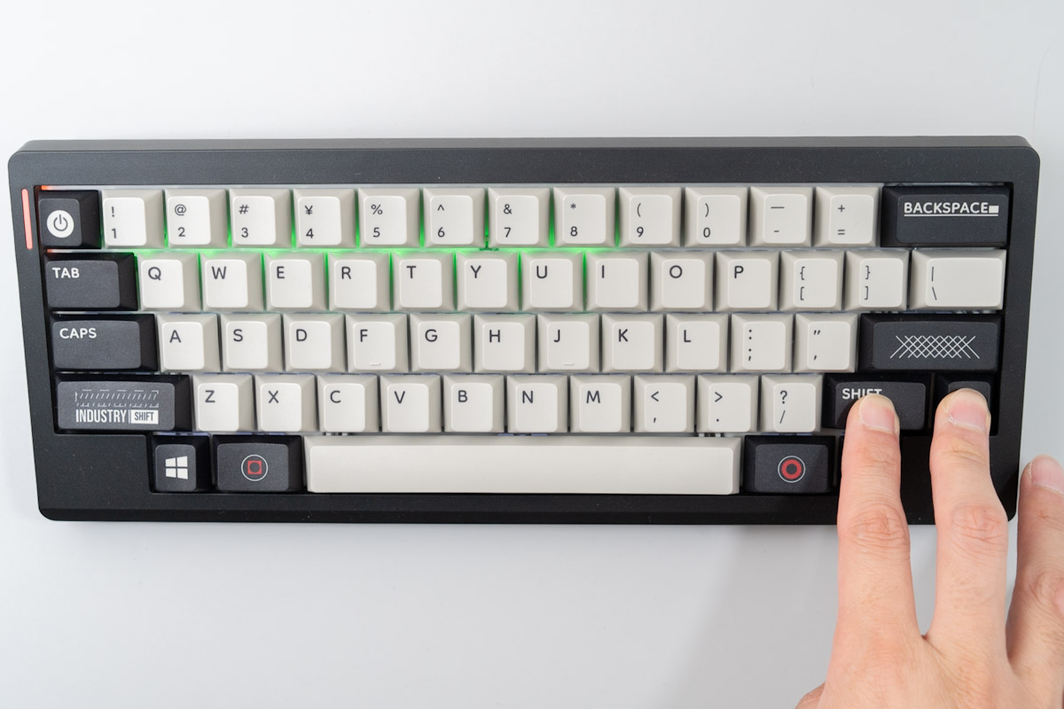 EPOMAKER Hack 59のバッテリー残量確認