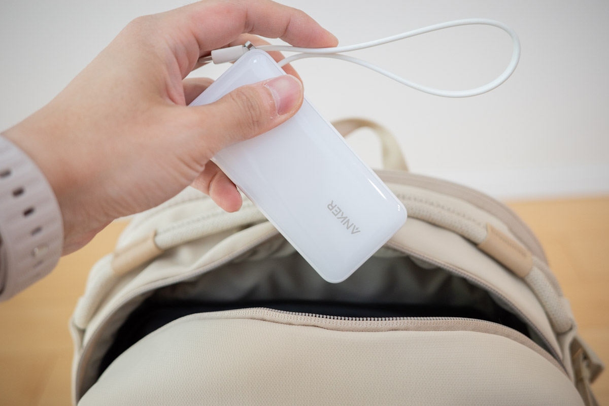 PGYTECH OneGo Lite Backpackのメイン上部の収納