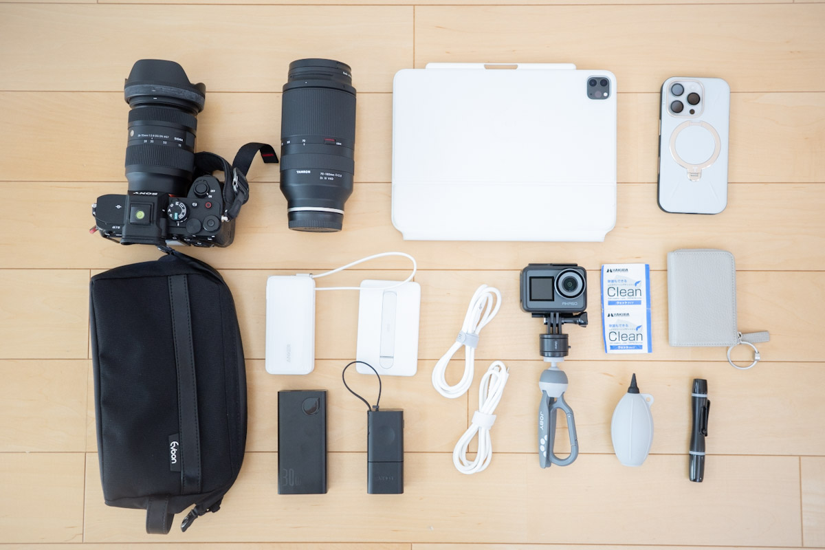 PGYTECH OneGo Lite Backpackのカメラの中身
