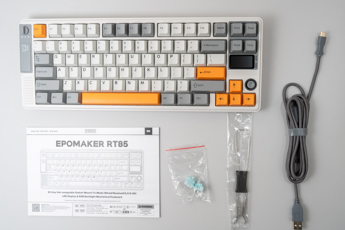 EPOMAKER RT85の同梱物