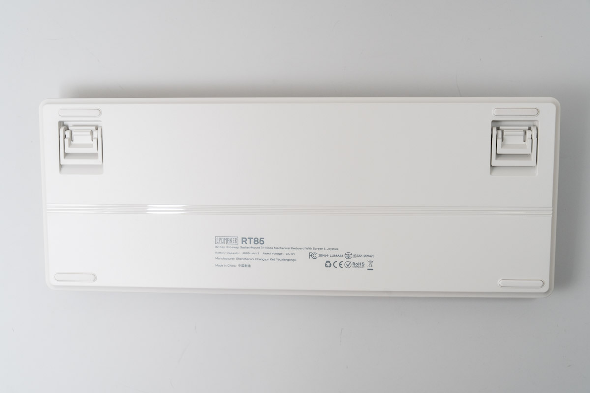 EPOMAKER RT85の裏面