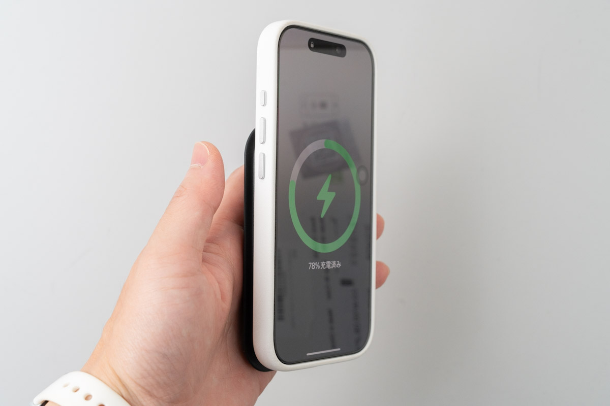 MATECH MagOn Air 5000でiPhoneをワイヤレス充電