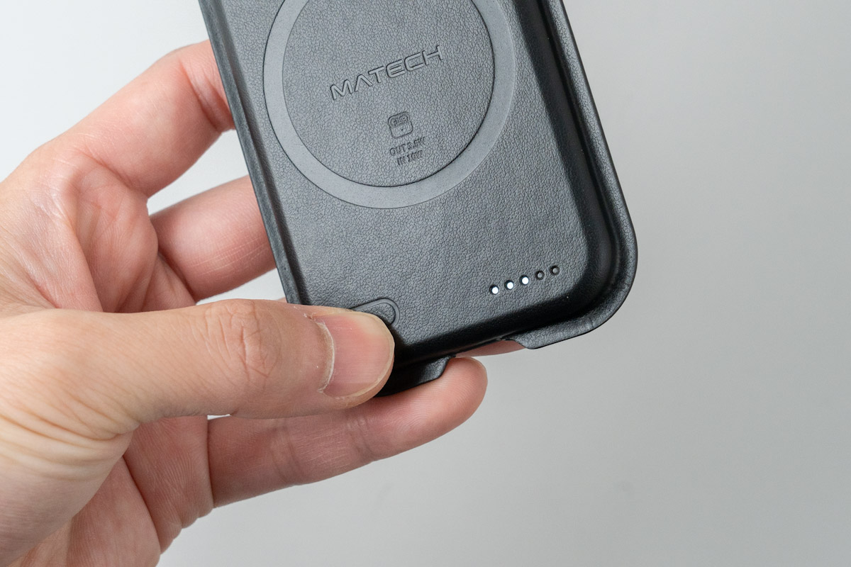 MATECH MagOn Air 5000のバッテリー残量表示