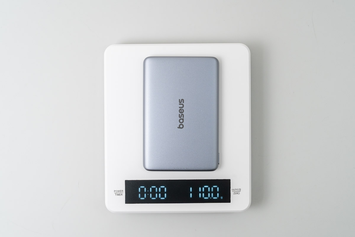 Baseus PicoGo AM41の重さ
