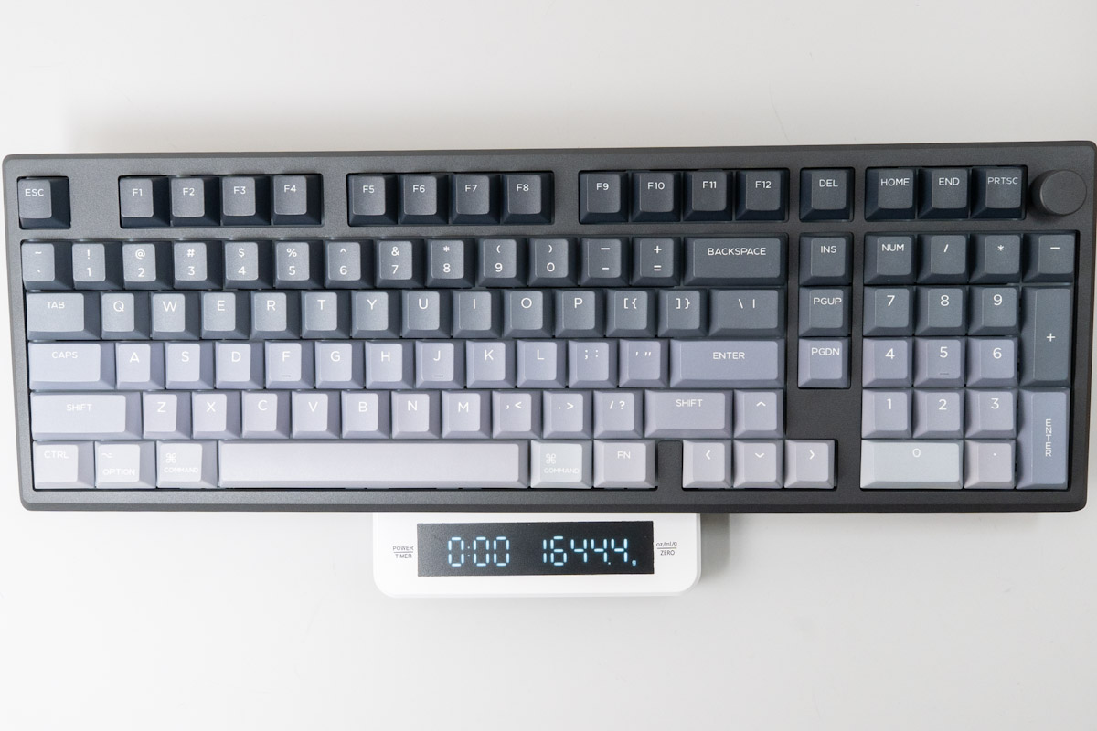 EPOMAKER Galaxy100 Liteの重さ