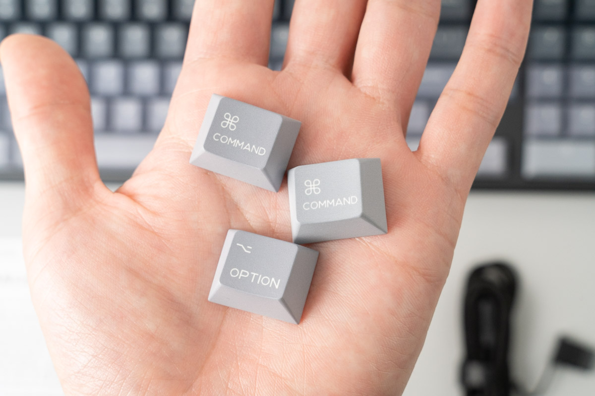 EPOMAKER Galaxy100 Liteに新しく追加されたMac用のキーキャップ