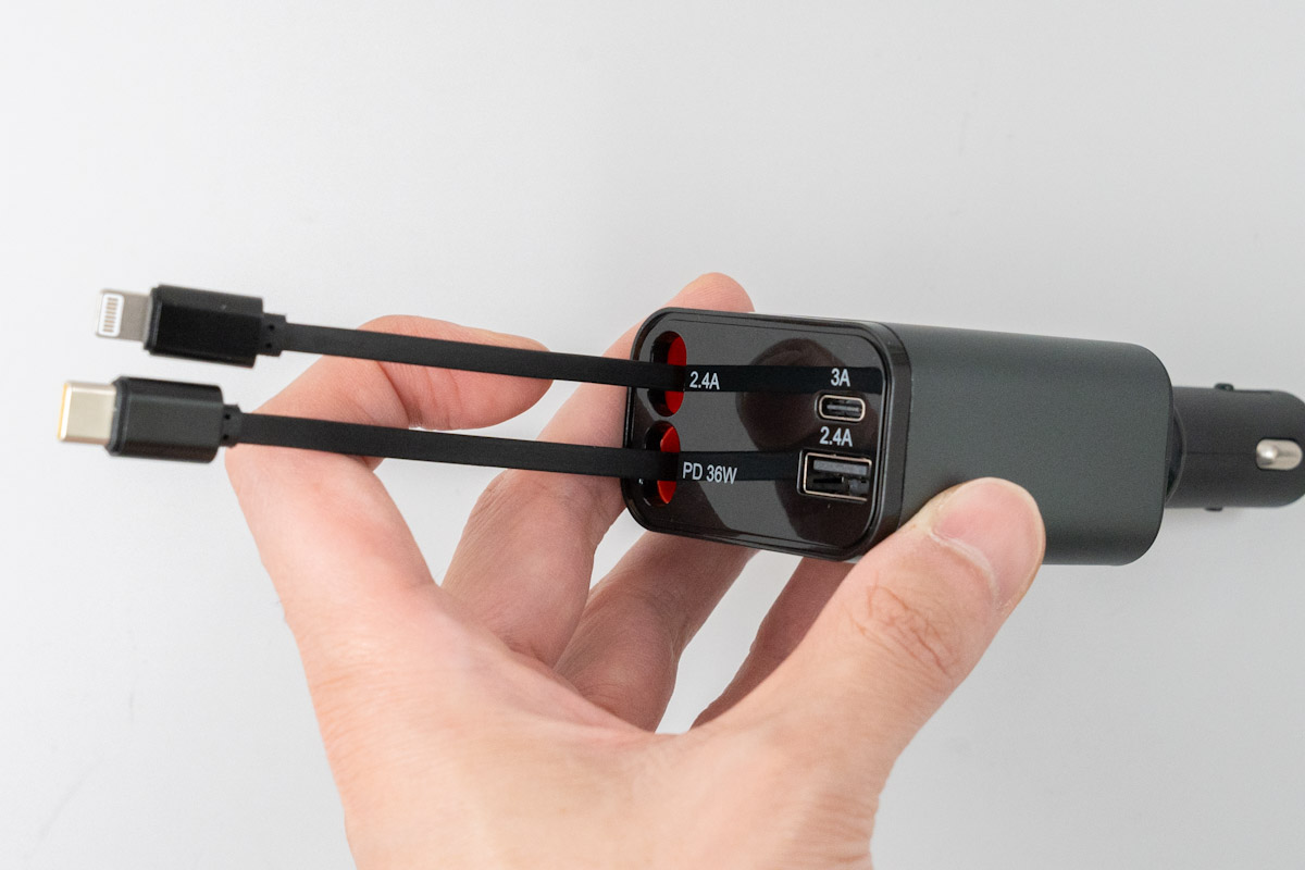 LISEN 巻取り式カーチャージャー