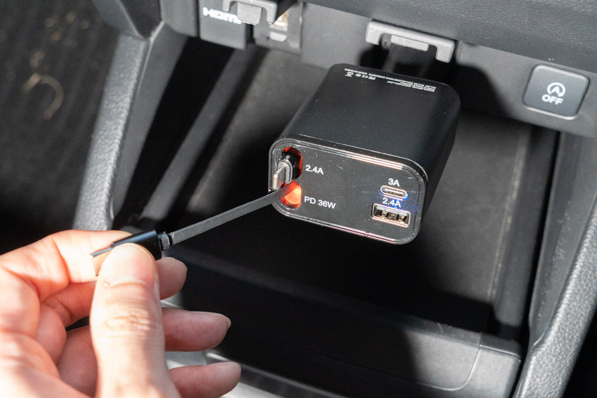 LISEN 巻取り式カーチャージャー