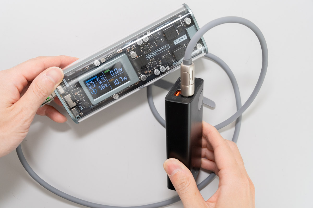 LISEN マルチ充電ケーブル 4in1をA to Cで接続