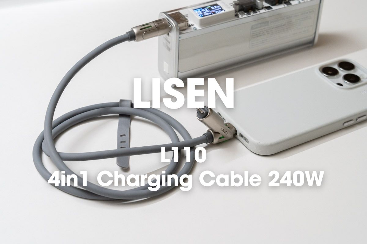LISEN マルチ充電ケーブル 4in1