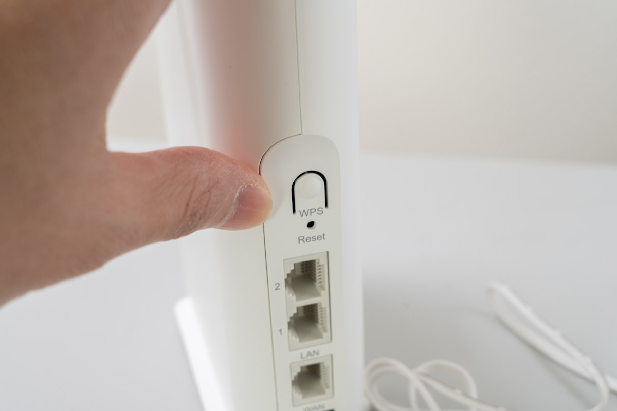 ZTE Sora AX3000のWPSボタン