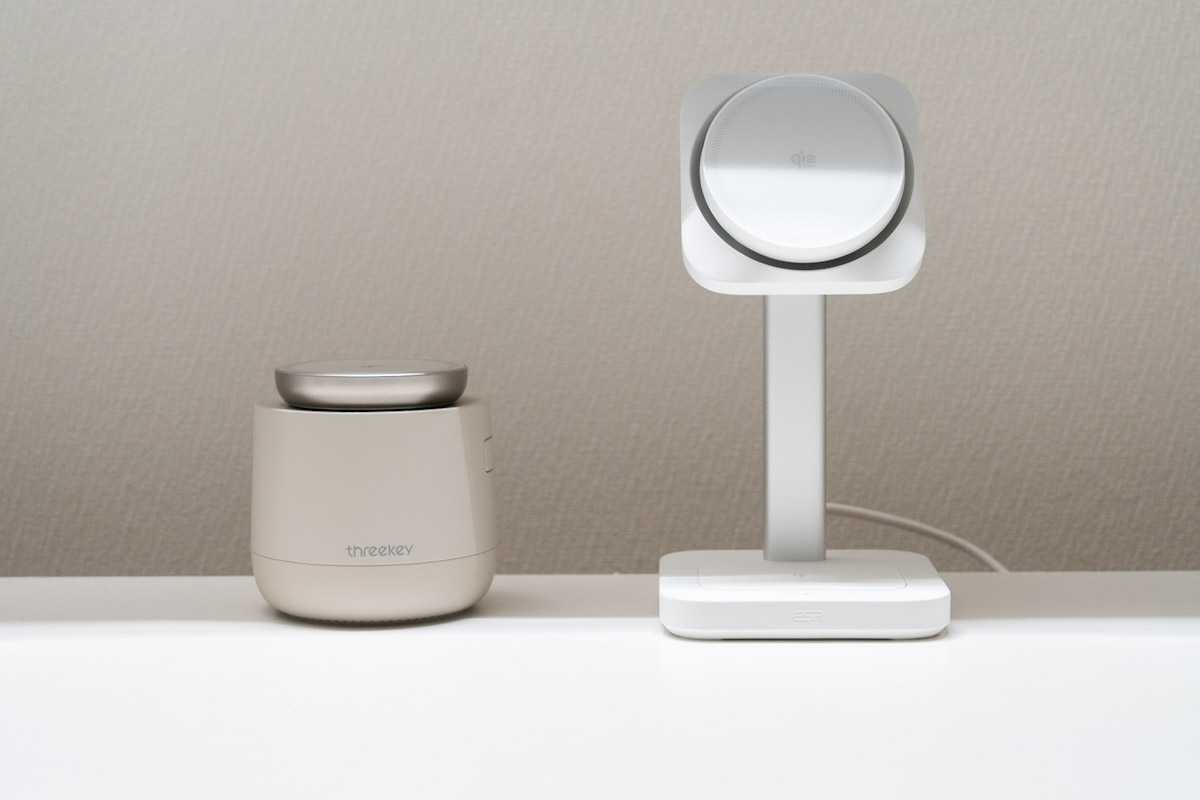 ESR 3-in-1 マグネット充電ステーションとThreekey 4-in-1 Charger