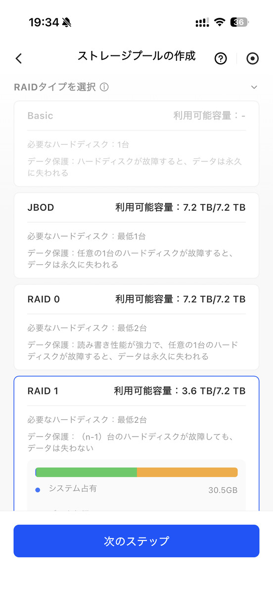 UGREEN NASync DXP2800のアプリ画面