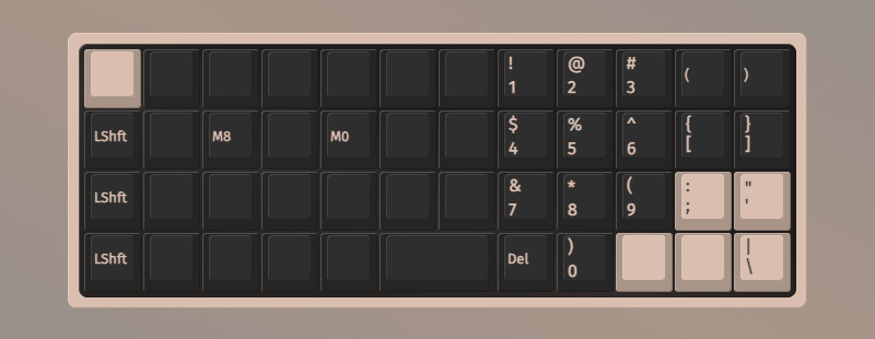 Geonix rev.2のVIA設定画面