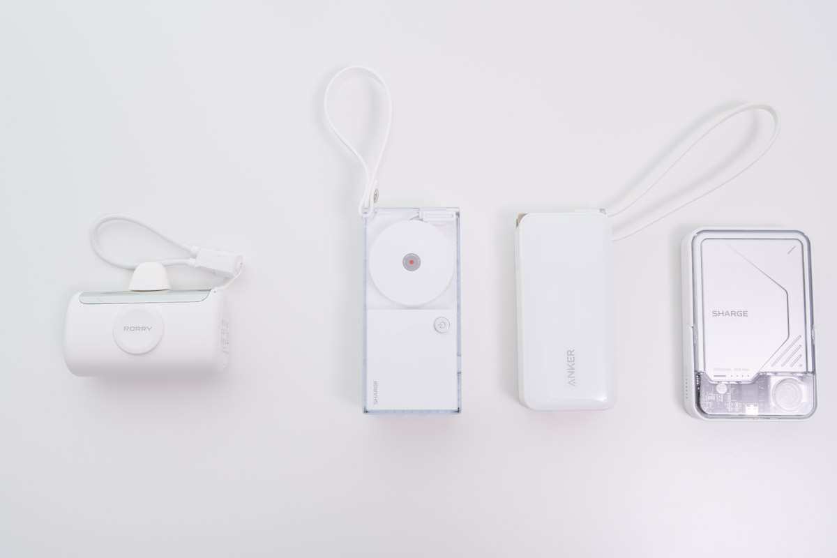 RORRY D5-10000と10,000mAhのモバイルバッテリーたち