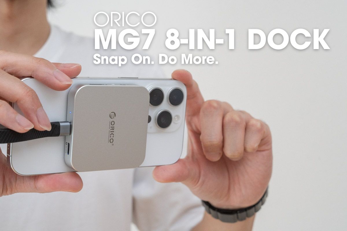ORICO マグネット式 M.2 ドッキングステーション 8-IN-1 USB C ハブ（MG7）